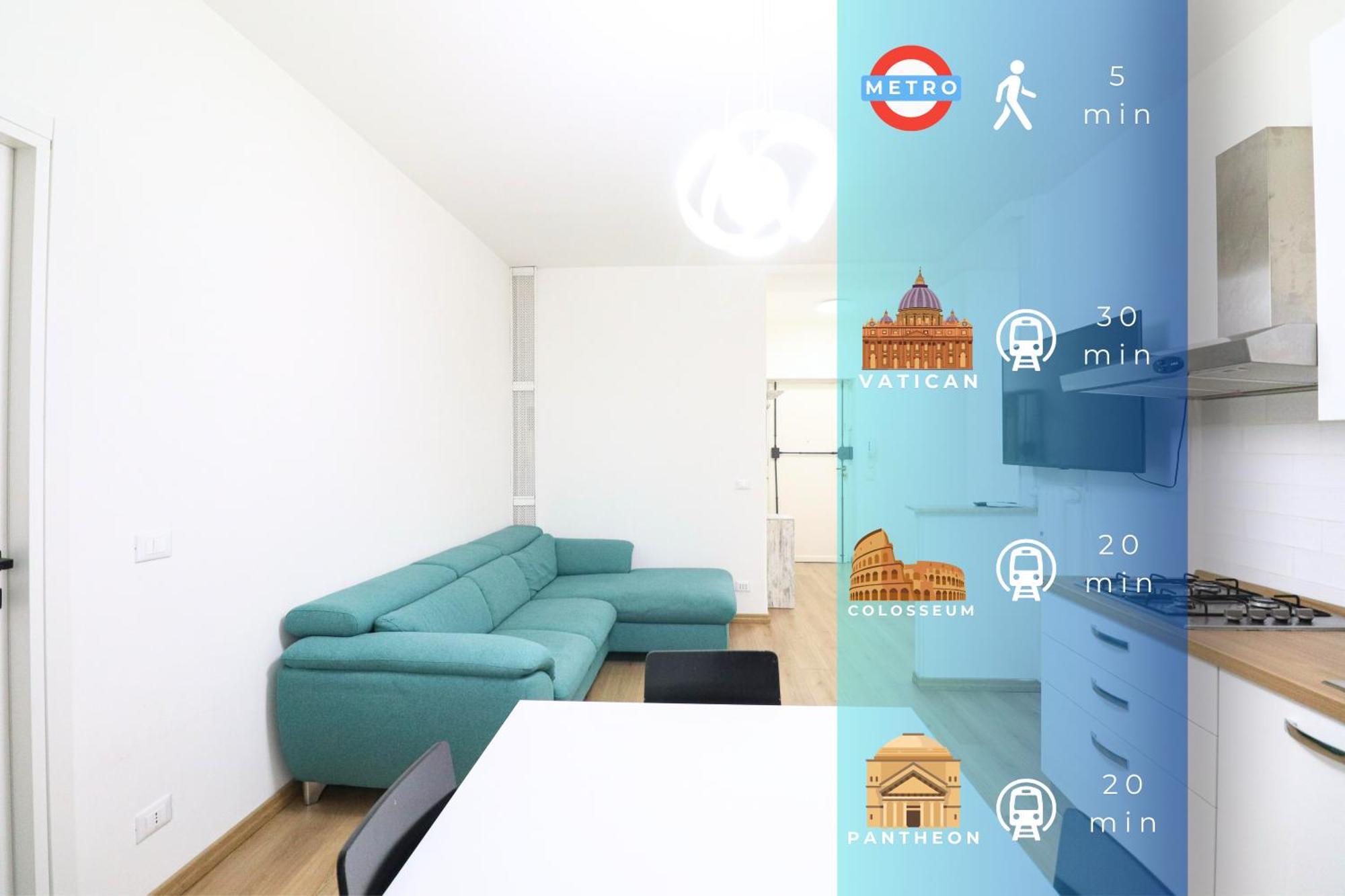 Apartamento Elegant Chic - Center 10 Min, Ac, Wifi, Metro 1min *