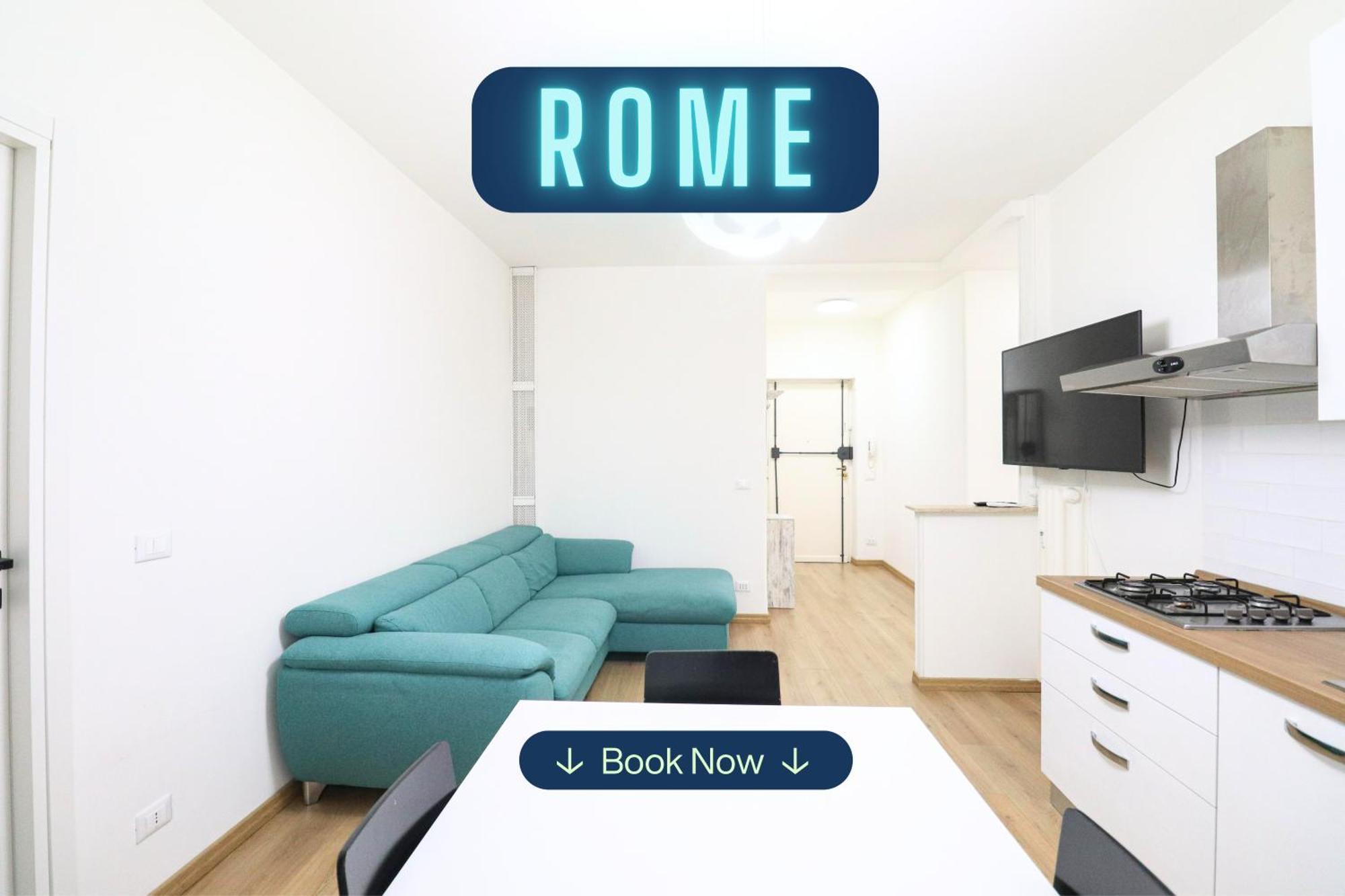 Apartamento Elegant Chic - Center 10 Min, Ac, Wifi, Metro 1min Roma